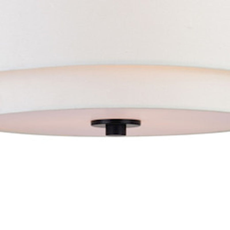 Vaxcel Burnaby 3 Light 16" Semi Flush Mount