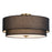 Vaxcel Burnaby 20.5" 4 Light Semi-Flush Mount, Matte Brass/Black Fabric - C0308