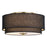 Vaxcel Burnaby 13" 2 Light Flush Mount, Matte Brass/Black Fabric - C0309