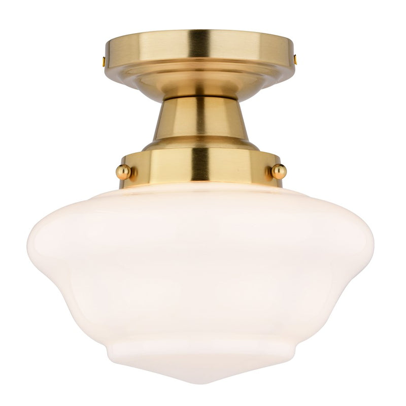 Vaxcel Eastgate 8.75" Semi-Flush Mount, Antique Gold - C0311