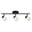 Vaxcel Dalton 23"W 3 Light LED Directional Light, Matte Black/Clear - C0320