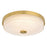 Vaxcel Preston 12.5"W LED Flush Mount, Natural Brass/Clear - C0325