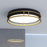 Vaxcel Northgate LED 13" Flush Mount Matte Black/Satin Gold