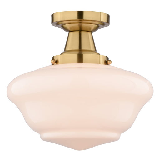 Vaxcel Eastgate 12" Semi-Flush Mount Ceiling Light, Antique Gold - C0349