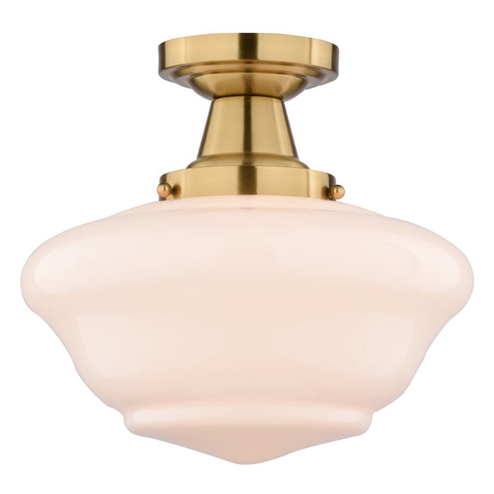 Vaxcel Eastgate 12" Semi-Flush Mount Ceiling Light, Antique Gold - C0349