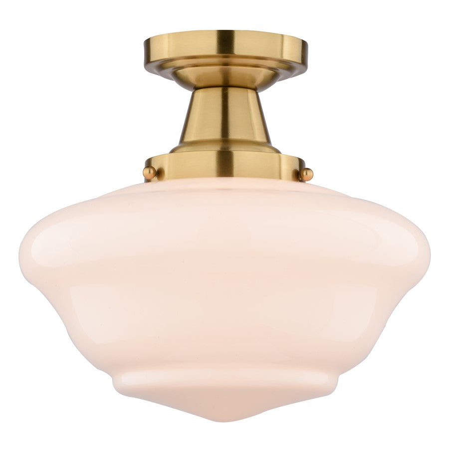 Vaxcel Eastgate 12" Semi-Flush Mount Ceiling Light, Antique Gold - C0349