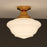 Vaxcel Eastgate 12" Semi-Flush Mount Ceiling Light, Antique Gold