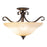 Vaxcel Monrovia 17-in Semi Flush/Pendant, Royal Bronze/Cognac - CF35417RBZ/B