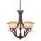 Vaxcel Monrovia 5L Chandelier, Royal Bronze/Cognac - CH35405RBZ/B