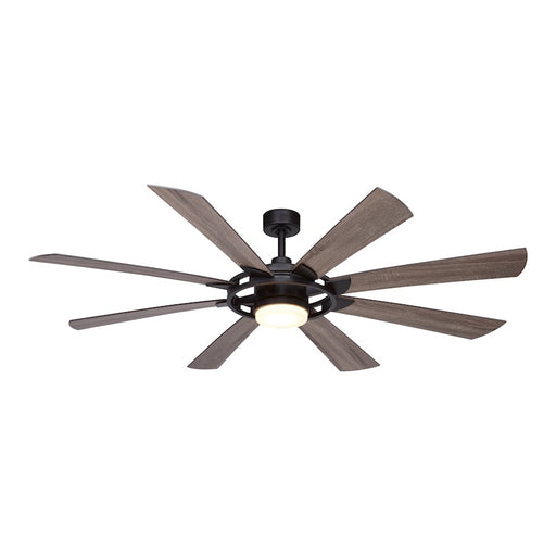 Vaxcel Burlington 1 Light 68" LED Ceiling Fan, Bronze/Frosted White