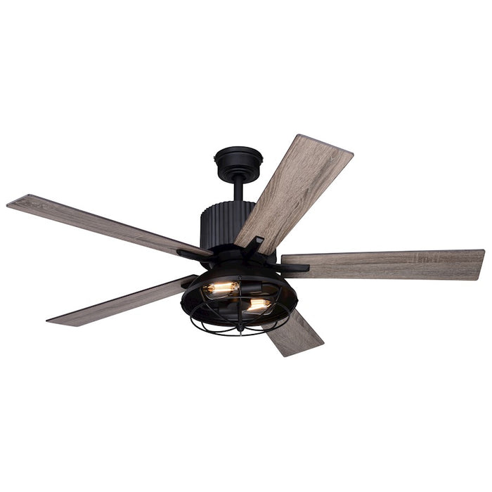 Vaxcel Elkhart 52" 2 Light LED Ceiling Fan, Black - F0110