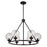 Vaxcel Lander 28.25" 6 Light Chandelier, Matte Black - H0277