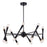 Vaxcel Drake 29" 16 Light Chandelier, Matte Black - H0292
