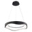 Vaxcel Bowen 20.5"W LED Chandelier, Textured Black/White - H0310