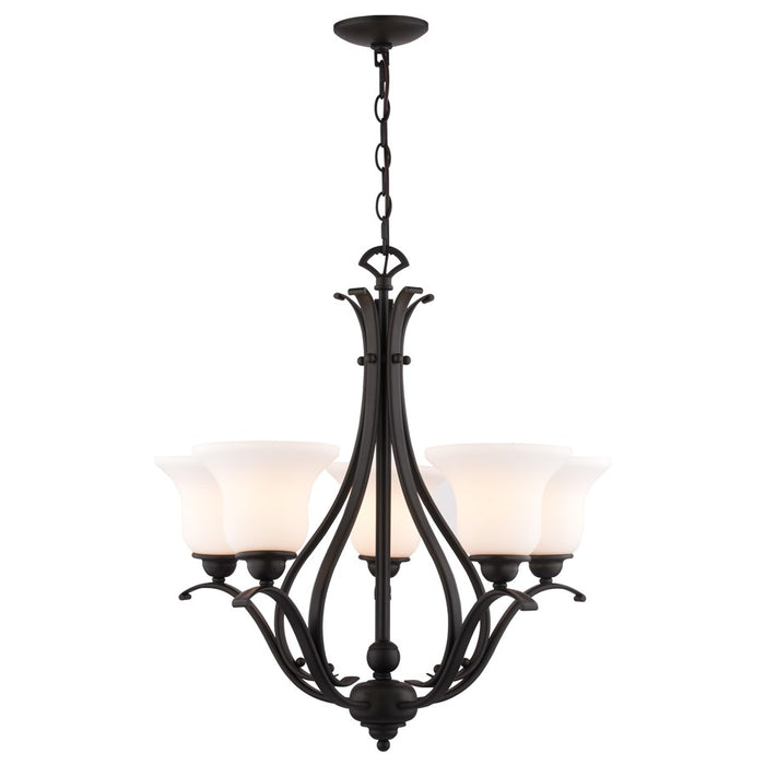 Vaxcel Monrovia 26" 5 Lt Chandelier Oil Rubbed Bronze - H0319