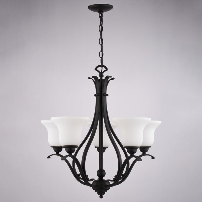 Vaxcel Monrovia 26" 5 Lt Chandelier Oil Rubbed Bronze