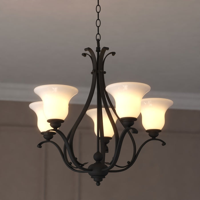 Vaxcel Monrovia 26" 5 Lt Chandelier Oil Rubbed Bronze