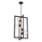 Vaxcel Bridgeview 4 Light 16" Pendant, Bronze/Light Walnut/Clear Seeded