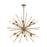 Vaxcel Estelle 16 Light 36" Pendant, Natural Brass