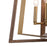 Vaxcel Dunning 4 Light 20" Pendant, Natural Brass/Burnished Chestnut