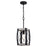 Vaxcel Montclare 1 Light 7.5" Mini Pendant, Textured Black/White Ash