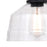 Vaxcel Beloit 1 Light 9" Mini Pendant, Matte Black/Clear Seeded