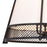 Vaxcel Benton 3 Light 16.75" Pendant, Matte Black/White Linen Shade