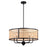 Vaxcel Berens 24" 5 Light Pendant, Matte Black - P0395