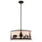 Vaxcel Acadia 18" W 3 Light Pendant, Bronze - P0416