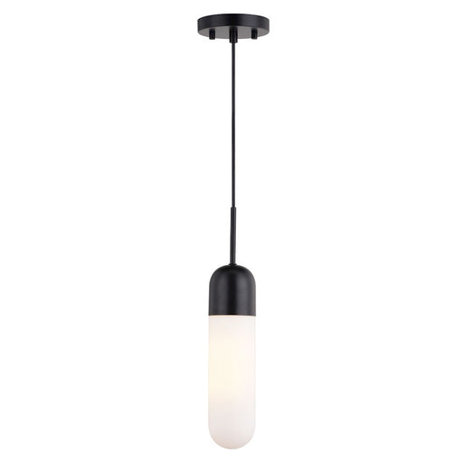 Vaxcel Thalia 4.75" 1 Light Mini Pendant, Matte Black - P0421
