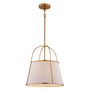 Vaxcel Marion 15" 1 Light Pendant, Mystic Gold/Clear - P0435