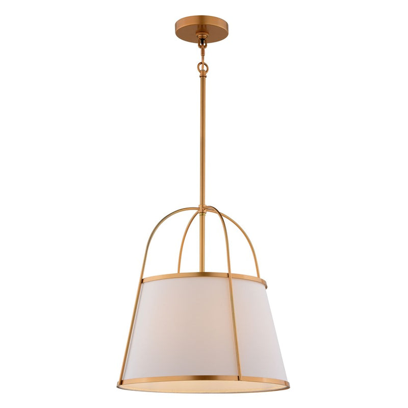 Vaxcel Marion 15" 1 Light Pendant, Mystic Gold/Clear - P0435