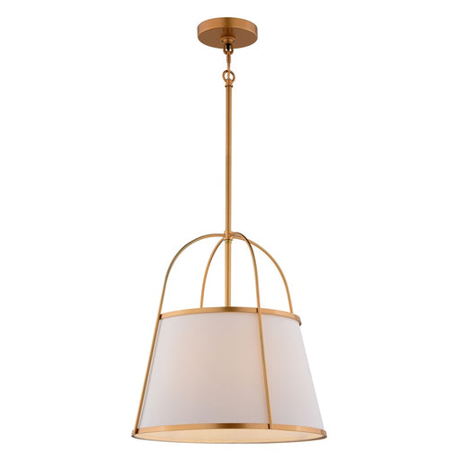 Vaxcel Marion 15" 1 Light Pendant, Mystic Gold/Clear - P0435