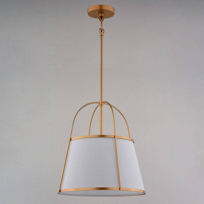 Vaxcel Marion 15" 1 Light Pendant, Mystic Gold/Clear