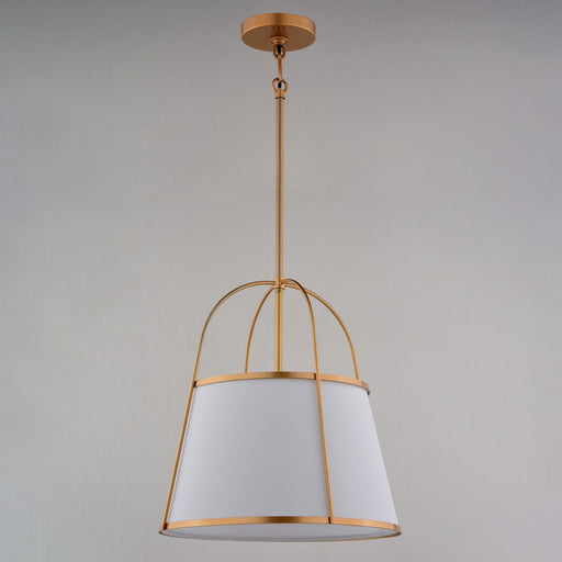 Vaxcel Marion 15" 1 Light Pendant, Mystic Gold/Clear