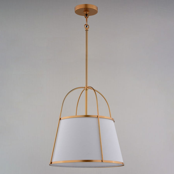 Vaxcel Marion 15" 1 Light Pendant, Mystic Gold/Clear