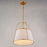 Vaxcel Marion 15" 1 Light Pendant, Mystic Gold/Clear