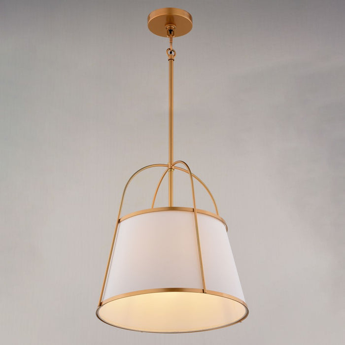 Vaxcel Marion 15" 1 Light Pendant, Mystic Gold/Clear