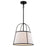 Vaxcel Marion 15" 1 Light Pendant, Matte Black/Clear - P0436