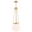Vaxcel Kent 11.75" 1 Lt Pendant, Muted Brass - P0446