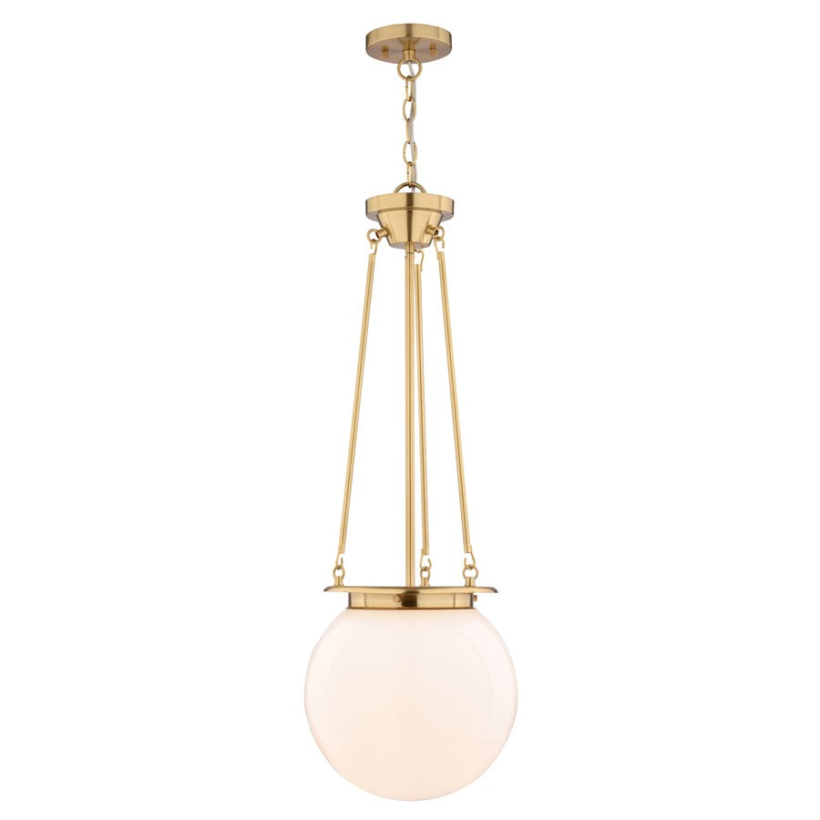 Vaxcel Kent 11.75" 1 Lt Pendant, Muted Brass - P0446
