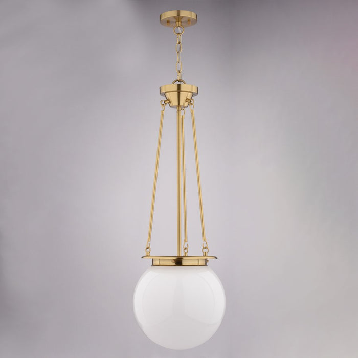 Vaxcel Kent 11.75" 1 Lt Pendant, Muted Brass