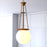 Vaxcel Kent 11.75" 1 Lt Pendant, Muted Brass