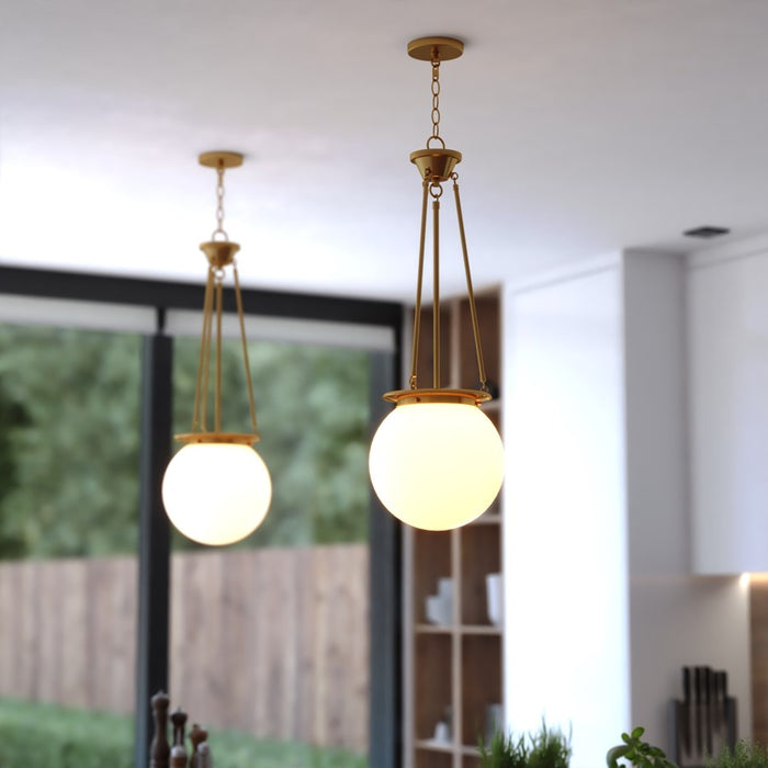 Vaxcel Kent 11.75" 1 Lt Pendant, Muted Brass