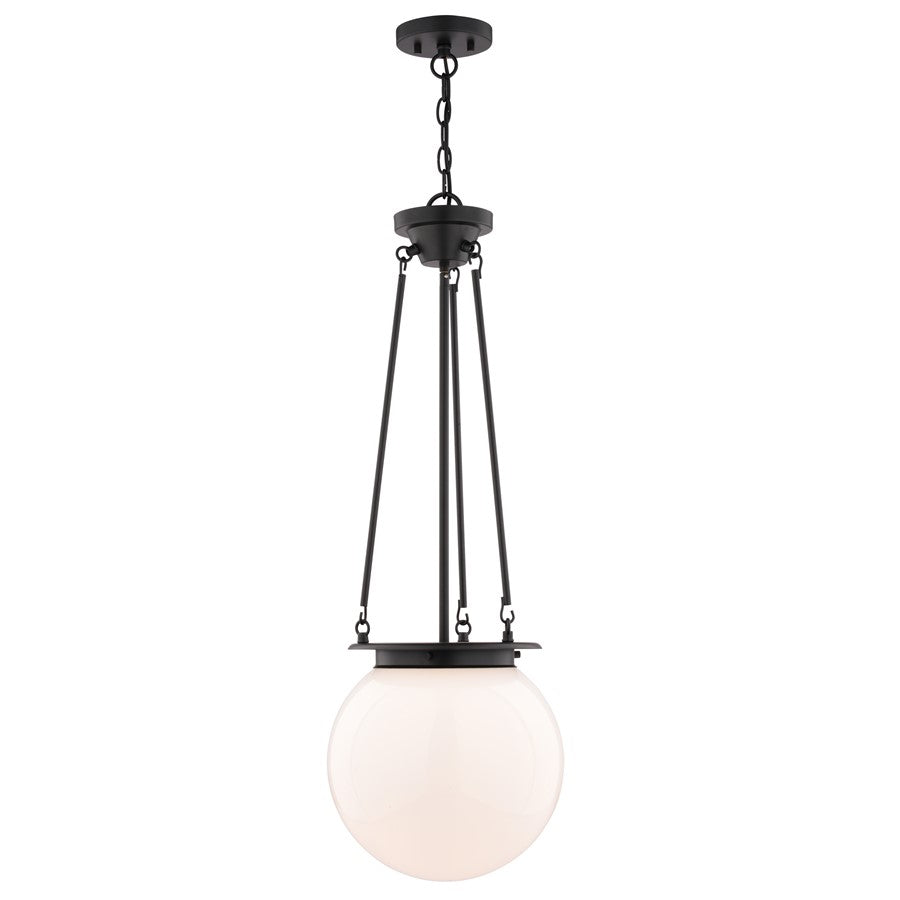 Vaxcel Kent 11.75" 1 Lt Pendant, Matte Black - P0447