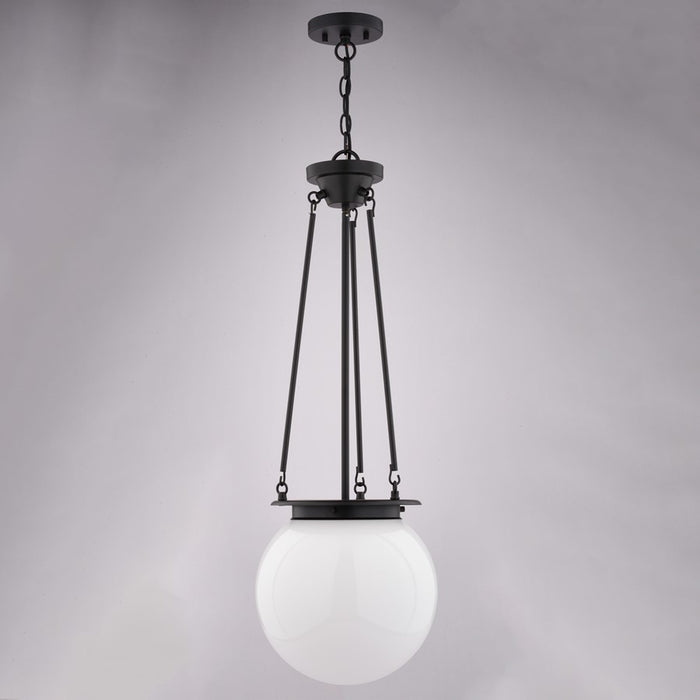 Vaxcel Kent 11.75" 1 Lt Pendant, Matte Black