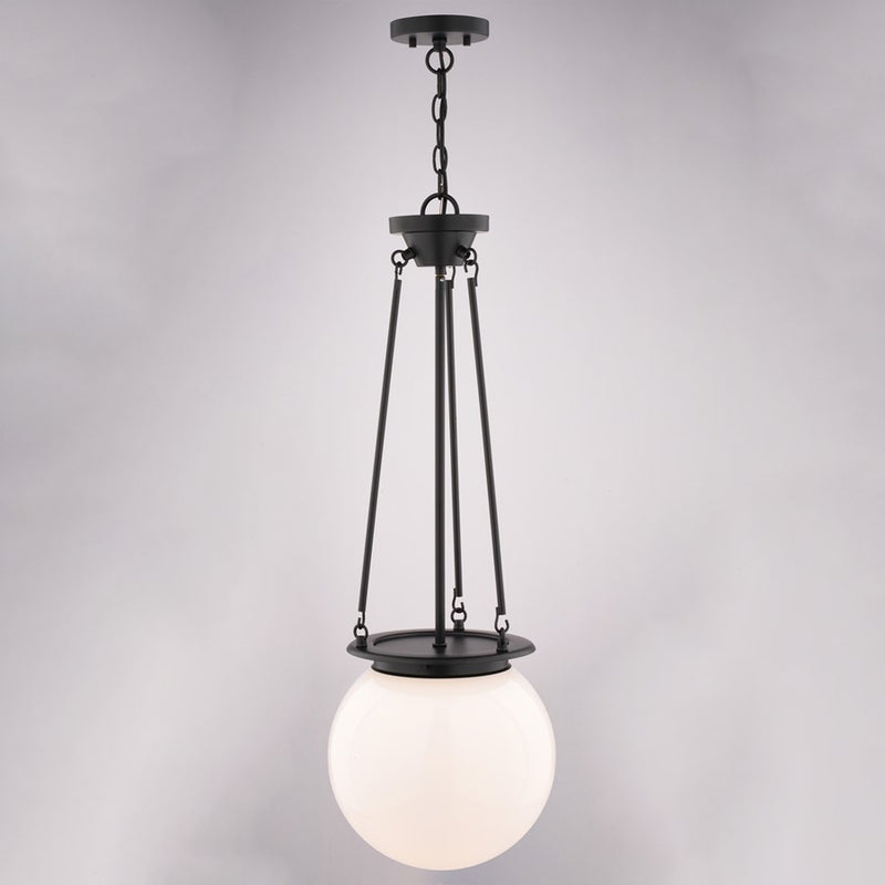 Vaxcel Kent 11.75" 1 Lt Pendant, Matte Black