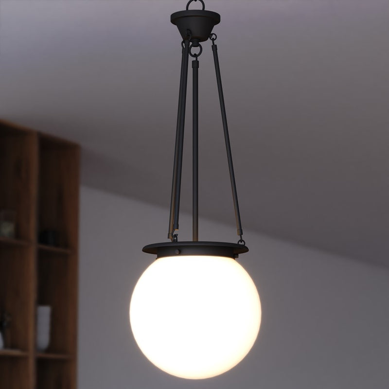 Vaxcel Kent 11.75" 1 Lt Pendant, Matte Black