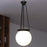 Vaxcel Kent 11.75" 1 Lt Pendant, Matte Black