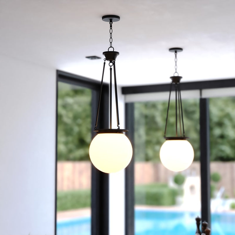 Vaxcel Kent 11.75" 1 Lt Pendant, Matte Black